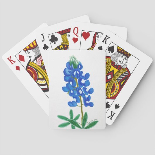 Jeu De Cartes Texas Bluebonnet Lecture de Cartes (dos)