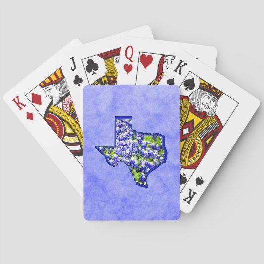 JEU DE CARTES TEXAS BLUEBONNETS (dos)