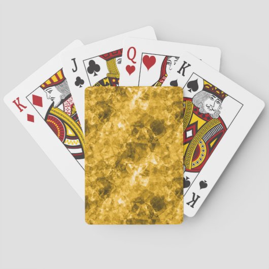 Jeu De Cartes Texture crumplée jaune (dos)