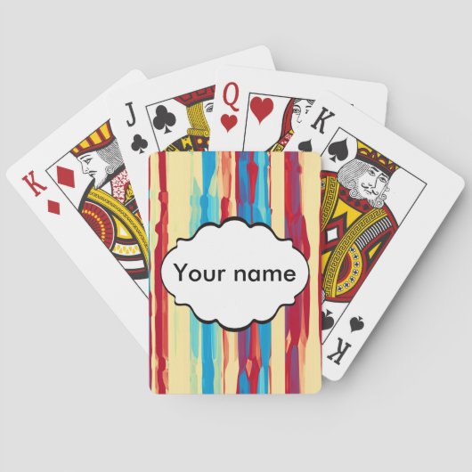 Jeu De Cartes Texture d'aquarelles (dos)