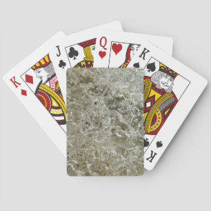 Jeu De Cartes Texture de glace glaciaire abstraite de la nature