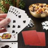 Jeu De Cartes Texture en cuir rouge (In Situ)