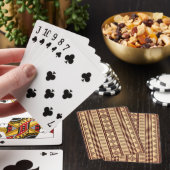 Jeu De Cartes texture ethnique Brown (In Situ)