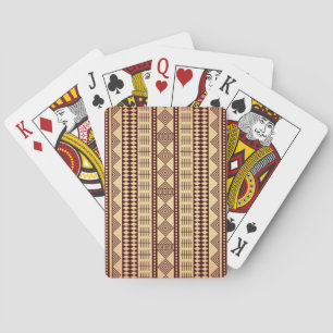 Jeu De Cartes texture ethnique Brown