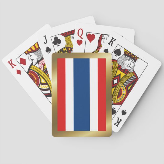 Jeu De Cartes Thaïlande Drapeau Jouer des cartes (dos)