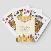 Jeu De Cartes Thanksgiving Classic Playing Cartes (dos)