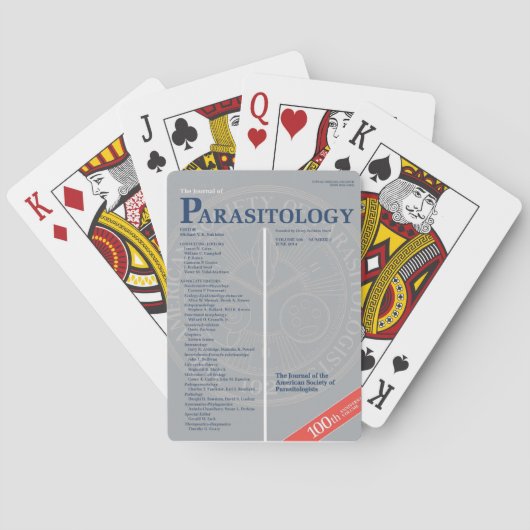 Jeu De Cartes The Journal of Parasitology 100th Anniversary (dos)