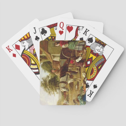 Jeu De Cartes The Market Cart, 1864 (dos)