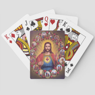Jeu De Cartes The Sacred Heart of Jesus
