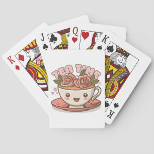 Jeu De Cartes Thé Temps Rose Thé Kawaii