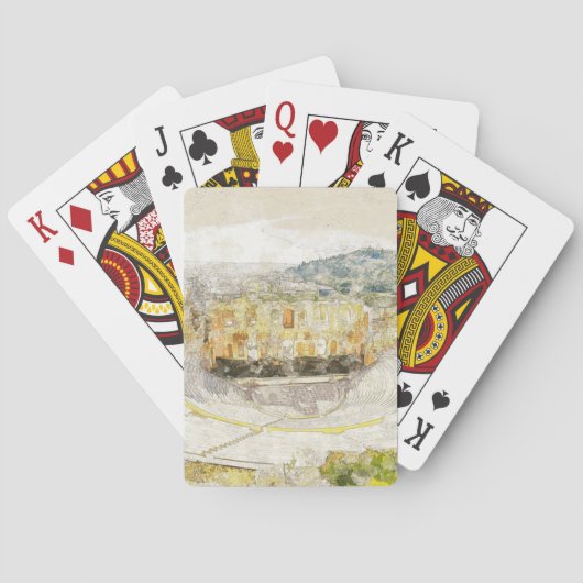 Jeu De Cartes Théâtre antique d'Athènes, Grèce (dos)