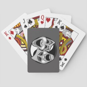 Jeu De Cartes Théâtre comique et tragique Masques Yin Yang Desig