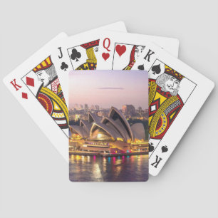 Jeu De Cartes Théatre de l'opéra de Sydney le soir
