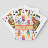 Jeu De Cartes Thème de friandise glacée estivale abstraite Mod (dos)