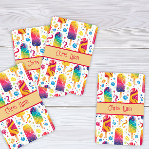 Jeu De Cartes Thème de friandise glacée estivale abstraite Mod