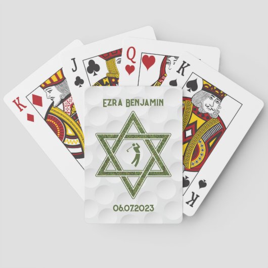 Jeu De Cartes Thème de golf Golf Bar Mitzvah (dos)
