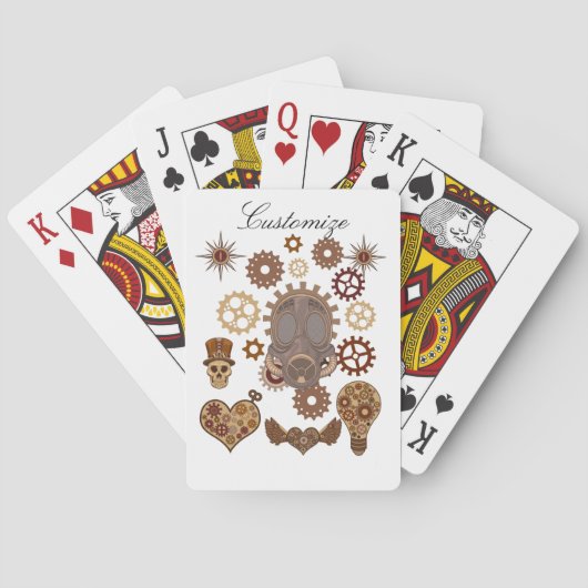 Jeu De Cartes Thème de Steampunk Thunder_Cove (dos)