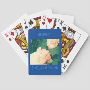 Jeu De Cartes Thème d'encouragement floral