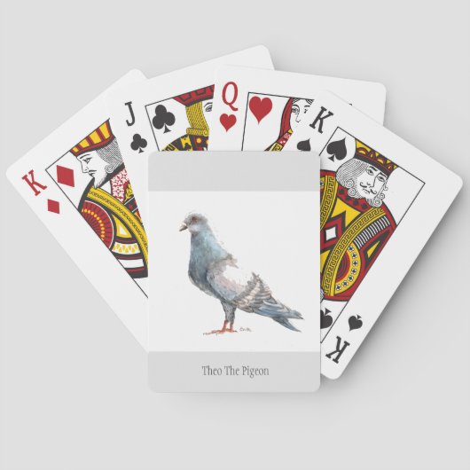 Jeu De Cartes "Theo cartes de jeu du pigeon" (dos)
