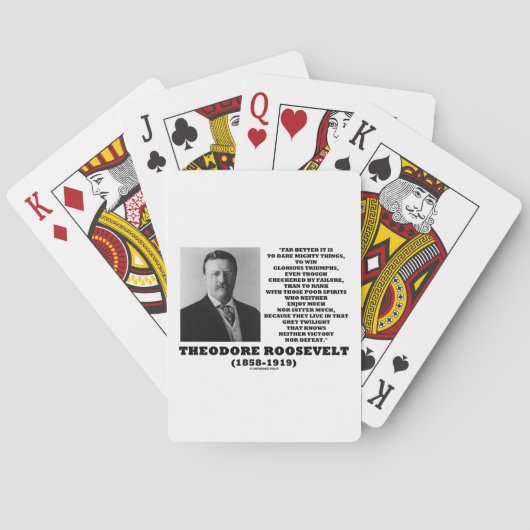 Jeu De Cartes Theodore Roosevelt ose Mighty Thote (dos)