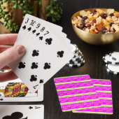 Jeu De Cartes Theresa design choquant rose et or (In Situ)