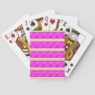 Jeu De Cartes Theresa design choquant rose et or