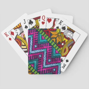 Jeu De Cartes Threads tissés ethniques