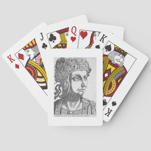 Jeu De Cartes Tiberius Caesar (42 BC-37 AD), 1596 (gravure) (dos)