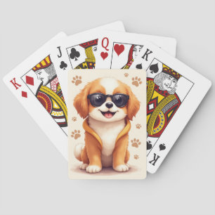 Jeu De Cartes Tibétain Spaniel drôle Kawaii Chien