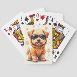 Jeu De Cartes Tibétain Terrier drôle Chien Kawaii