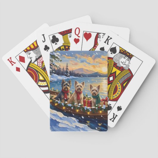 Jeu De Cartes Tibetan Terrier Christmas Boat Holiday (dos)