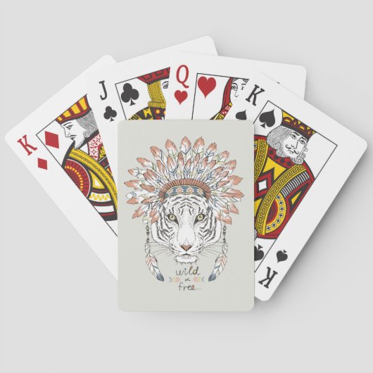 Jeu De Cartes Tiger Amérindien Chef (dos)