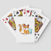 Jeu De Cartes Tiger chat avec Coussin (dos)