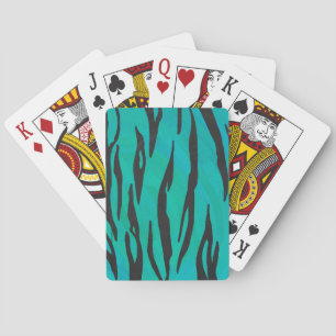Jeu De Cartes Tiger noir et Turquoise