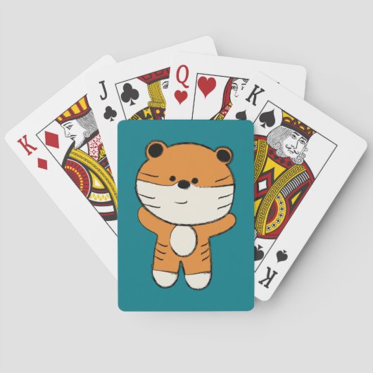 Jeu De Cartes Tigre adorable (dos)