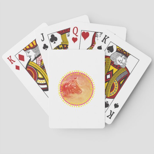 Jeu De Cartes Tigre coloré (dos)