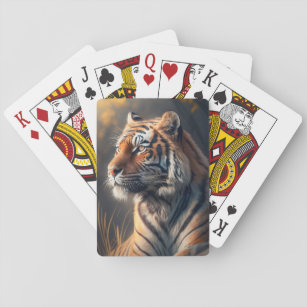 Jeu De Cartes Tigre Dans La Nature Jouer Des Cartes