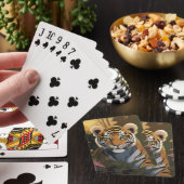 Jeu De Cartes Tigre du Bengale dans la jungle (In Situ)