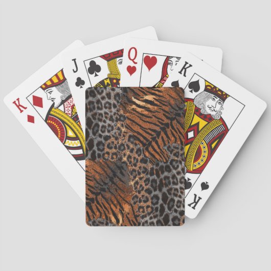 Jeu De Cartes Tigre léopard tendance (dos)