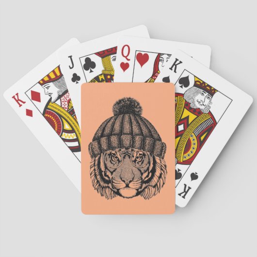 Jeu De Cartes Tigre prêt de mode d'hiver (dos)