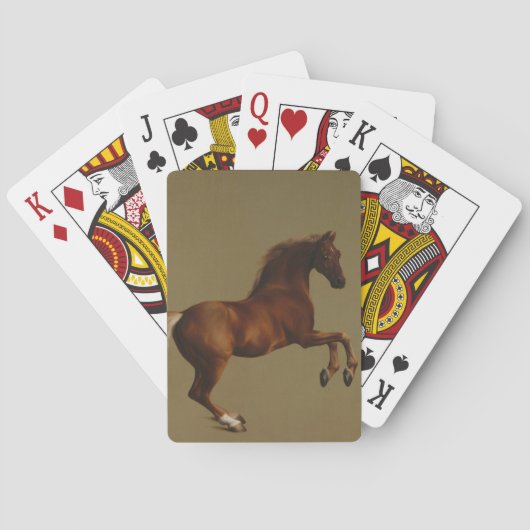 Jeu De Cartes Tir à blanc sur le cheval (par George Stubbs) (dos)