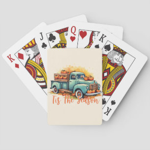 Jeu De Cartes 'Tis The Season - Camion rustique avec Citrouilles