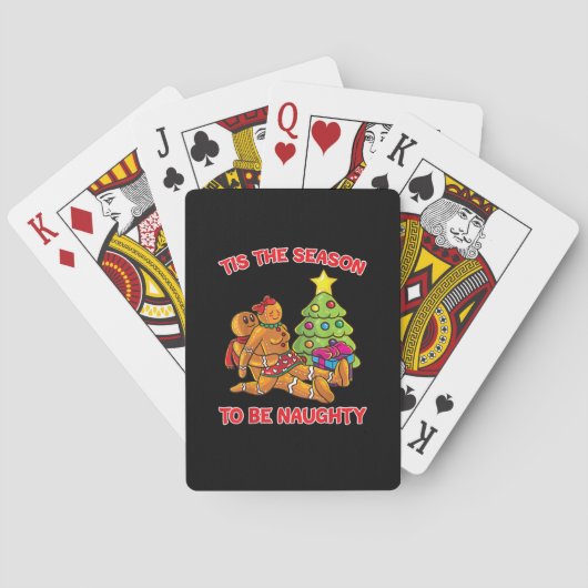 Jeu De Cartes Tis The Season To Naughty Gingerbread Man Couple (dos)