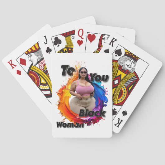 Jeu De Cartes To You Black Woman (dos)