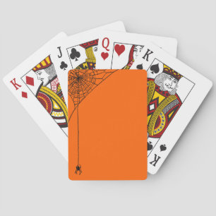 Jeu De Cartes Toiles éffrayantes Orange et Noir