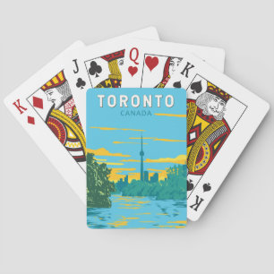 Jeu De Cartes Toronto Canada Travel Art Vintage