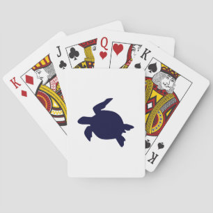 Jeu De Cartes Tortue marine bleu foncé