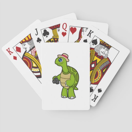 Jeu De Cartes Tortue photographe avec caméra (dos)