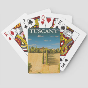 Jeu De Cartes Toscane Vintage voyage à la carte