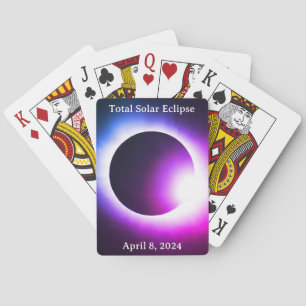 Jeu De Cartes Total éclipse solaire 2024 lune de soleil